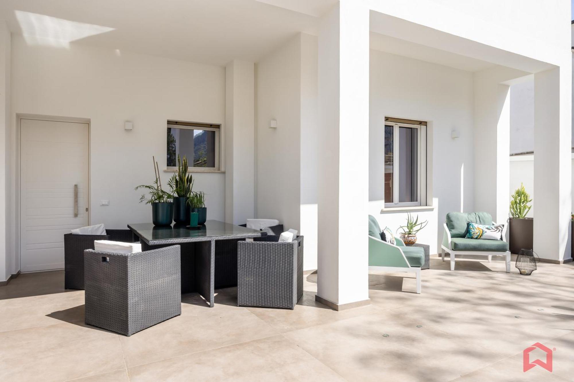 Appartamento In Villa Con Piscina Privata Palermo Eksteriør bilde
