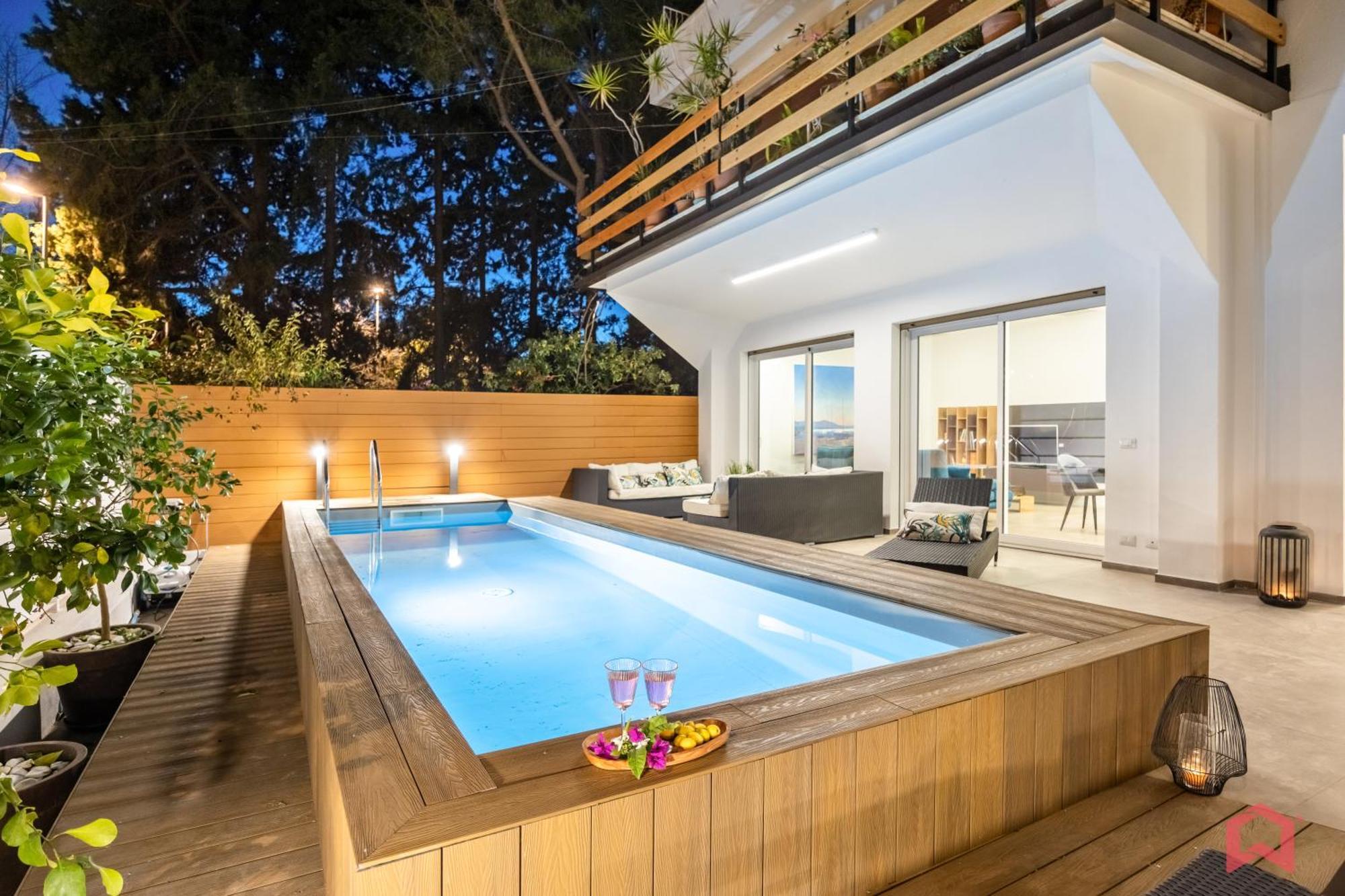 Appartamento In Villa Con Piscina Privata Palermo Eksteriør bilde