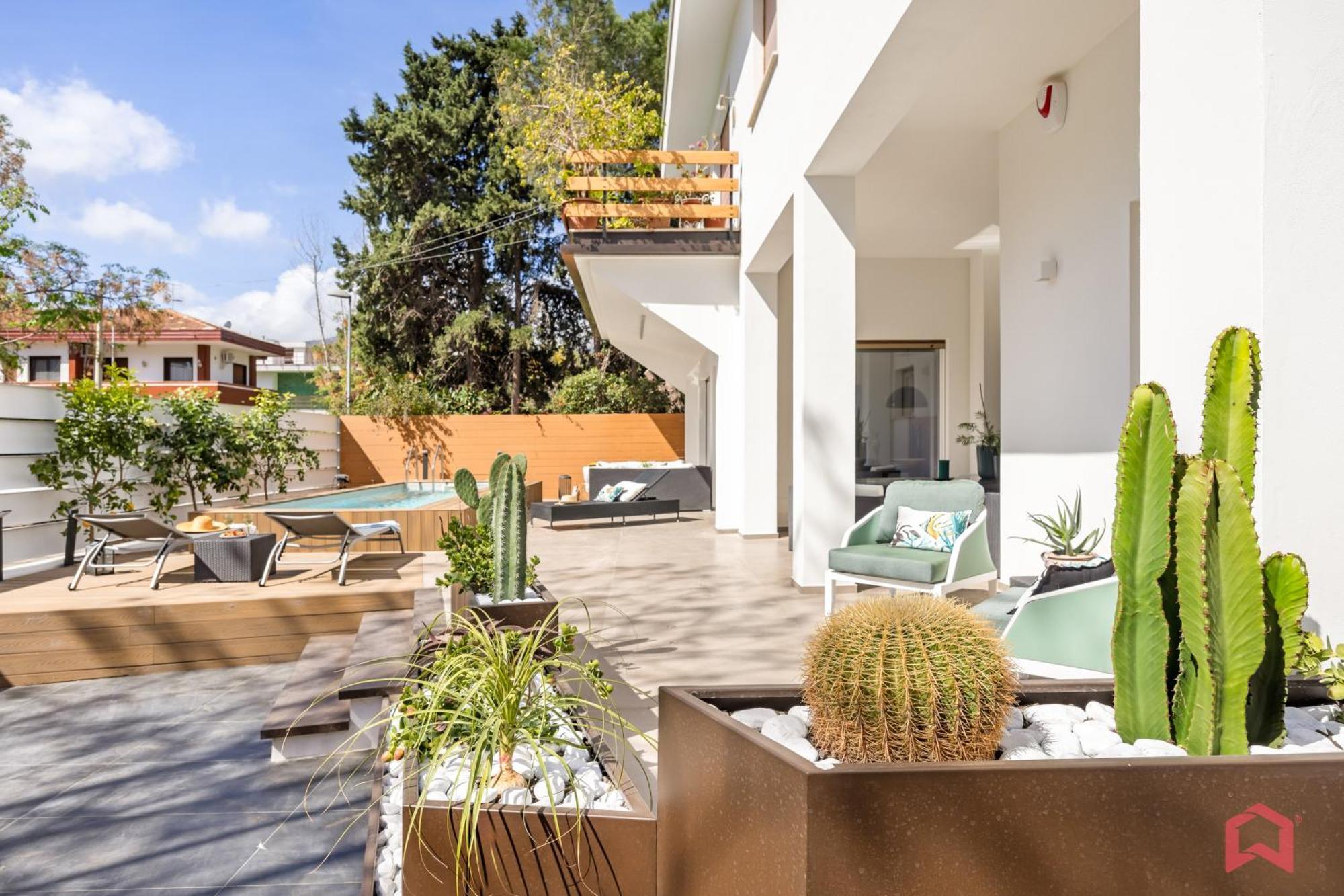 Appartamento In Villa Con Piscina Privata Palermo Eksteriør bilde